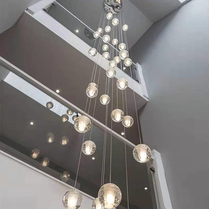 Crystal Cascade Stairwell Chandelier