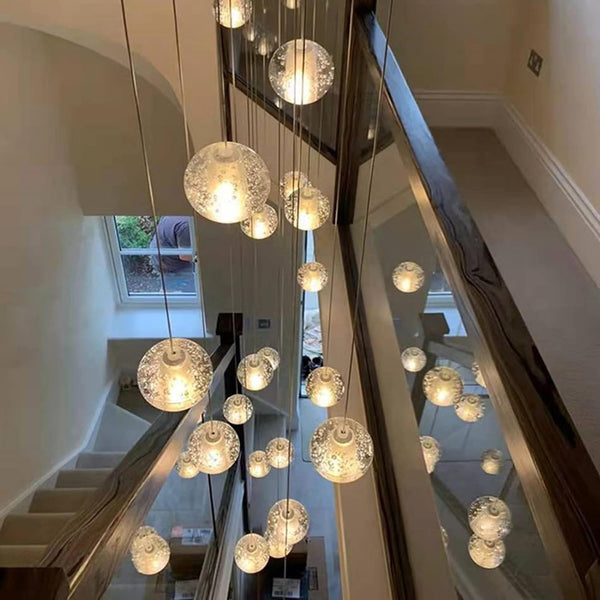 Crystal Cascade Stairwell Chandelier