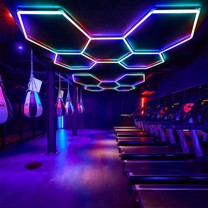 RGB Hexagon Garage Lights savingget