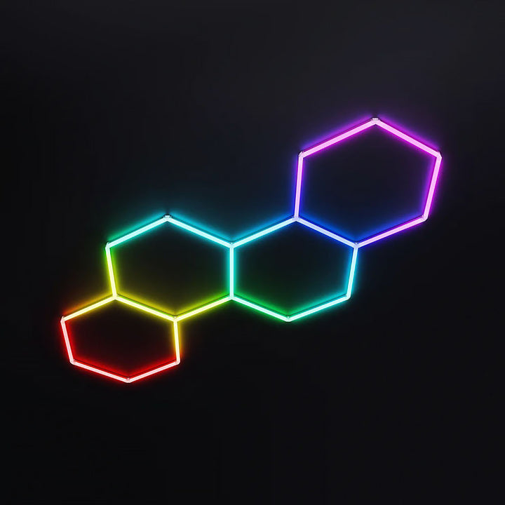 RGB Hexagon Garage Lights savingget