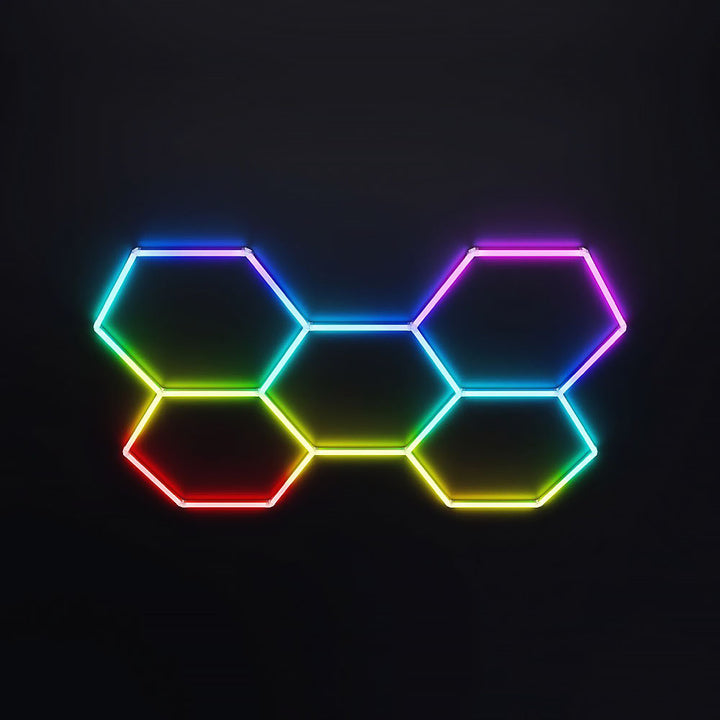 RGB Hexagon Garage Lights savingget