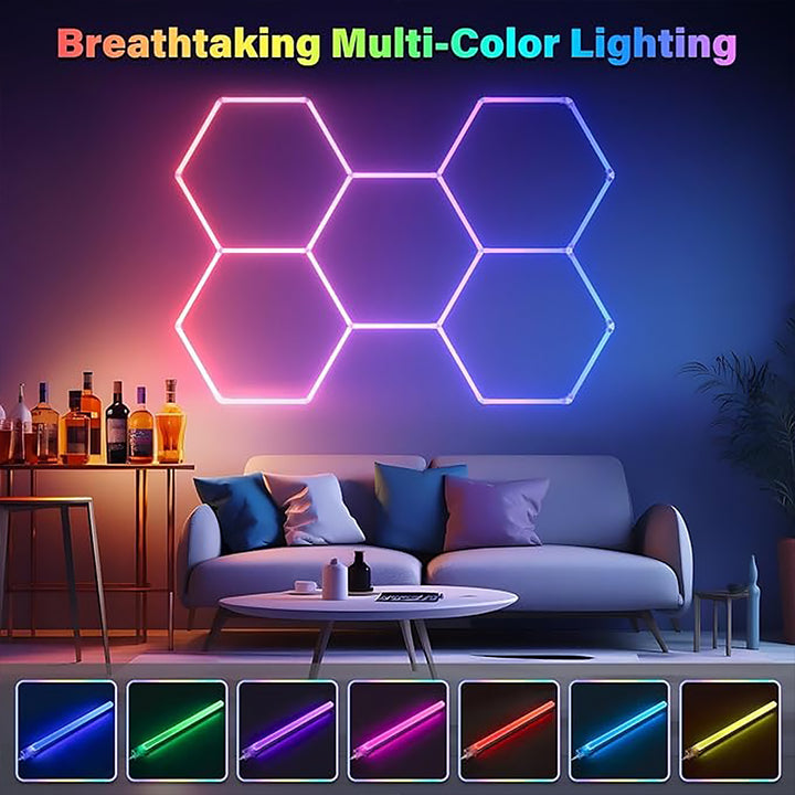 RGB Hexagon Garage Lights savingget