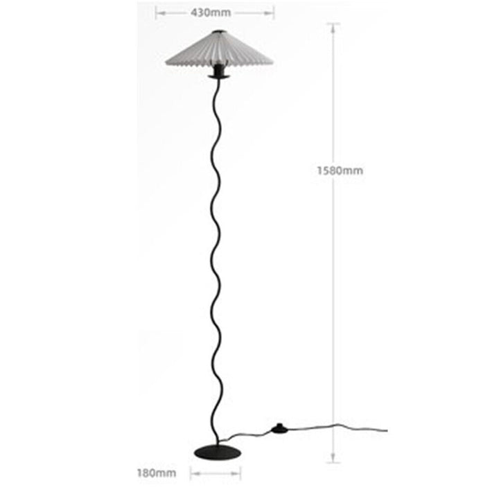 Squiggle Pleats Floor Lamp