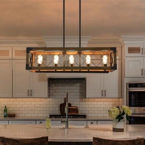 TimberLoom 5-Light Vintage Island Chandelier